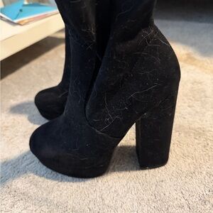Steve Madden Black Heeled Boots